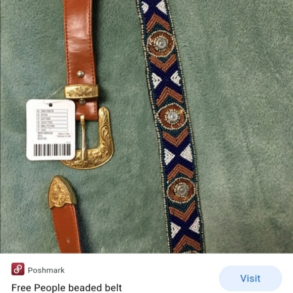 Free People Beaded Western Belt main image 12